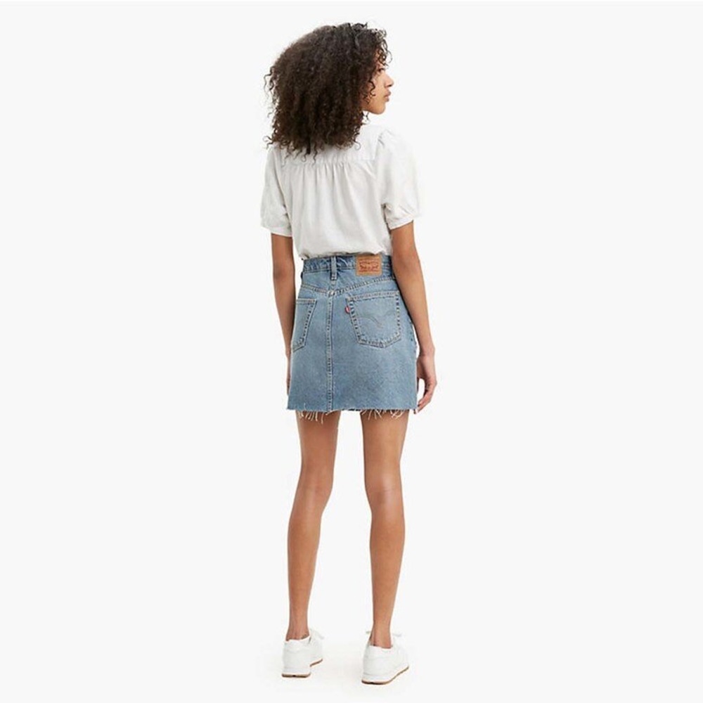 LEVI’S HIGH RISE DECONSTRUCTED SKIRT - Picture 5 of 7